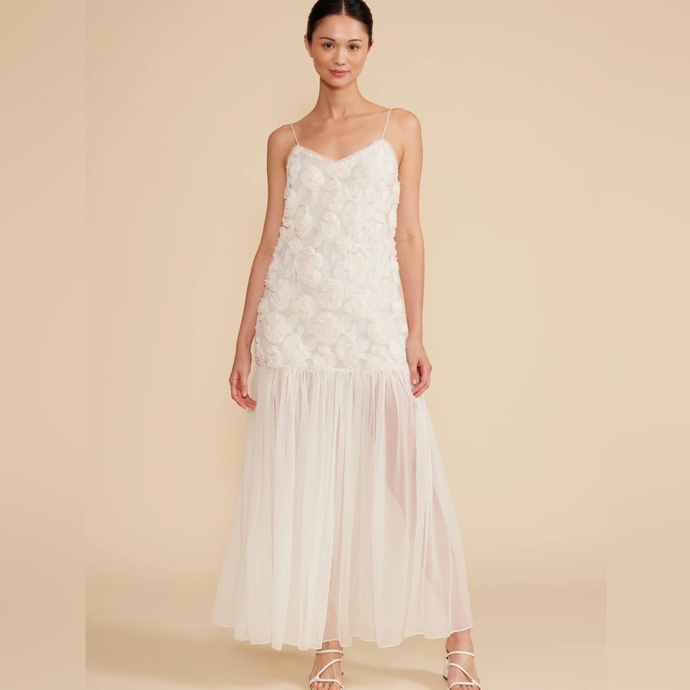 Lucy Paris Ivory Floral Maxi Dress